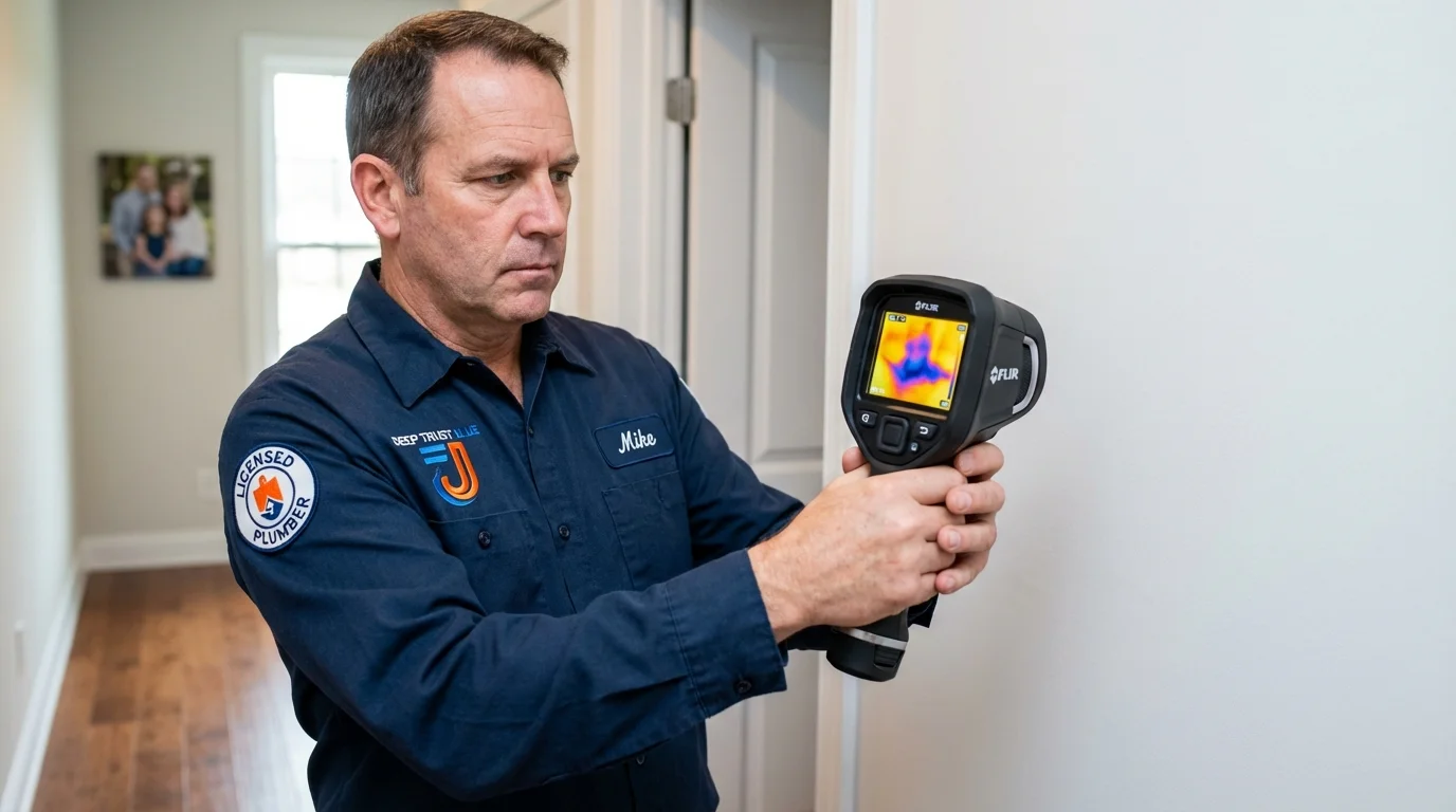 Thermal imaging leak detection by Johns Plumbing LLC in Banner Elk